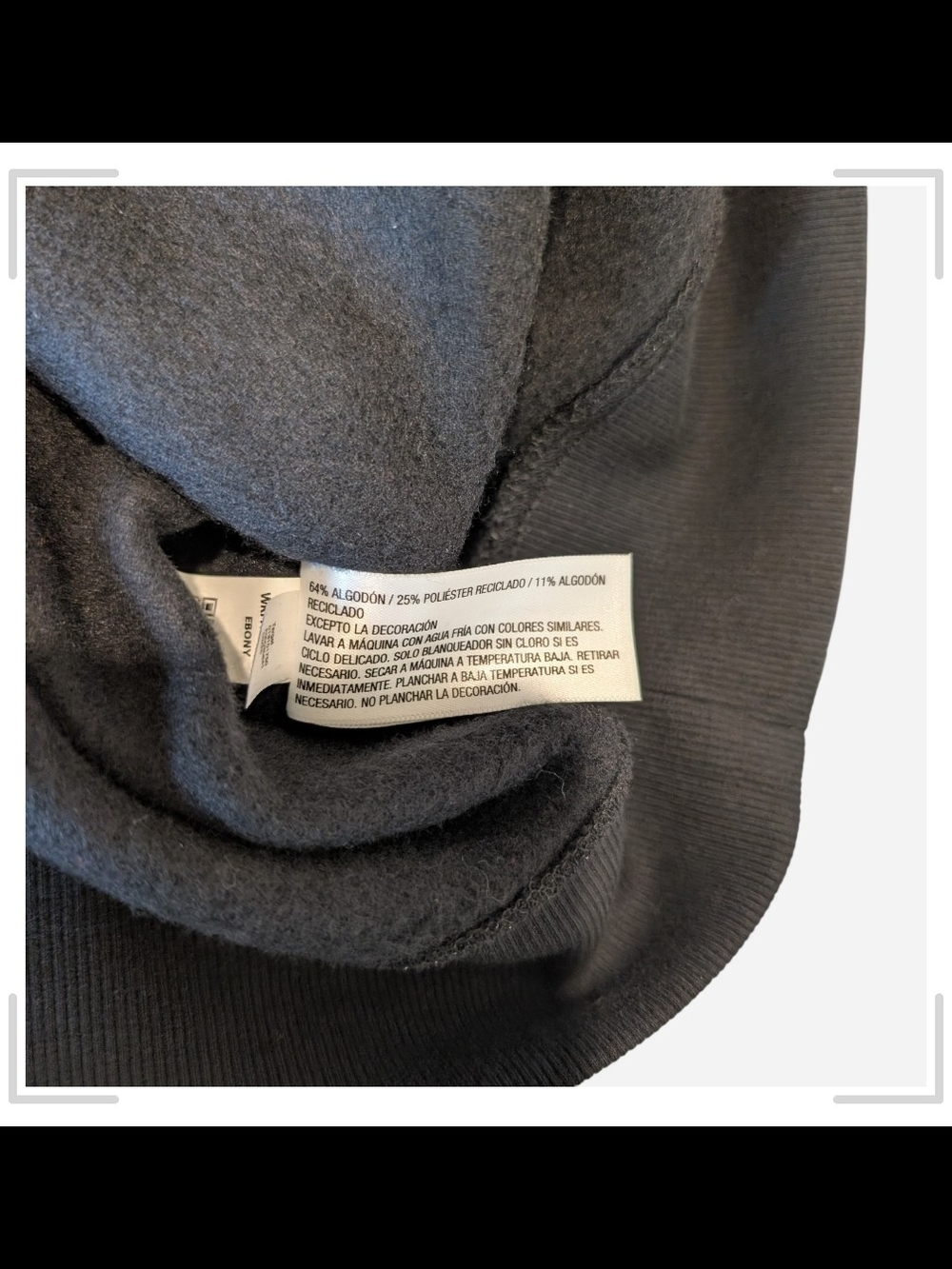 Universal Thread Black Crewneck Sweatshirt with Metallic Script - Picture 4 of 8